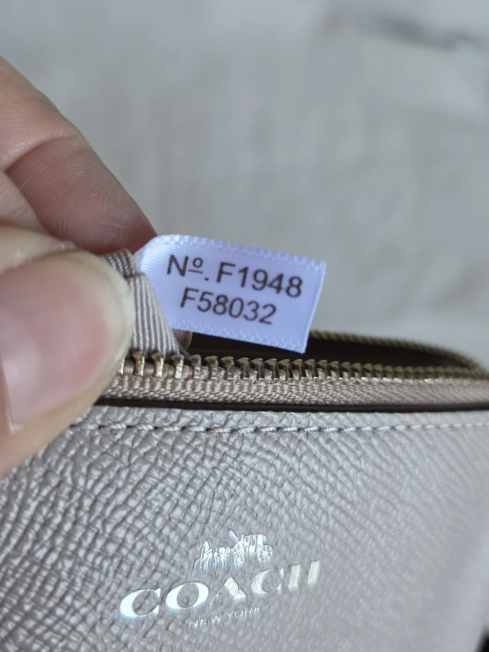 Coach Compact Corner Zip Wristlet